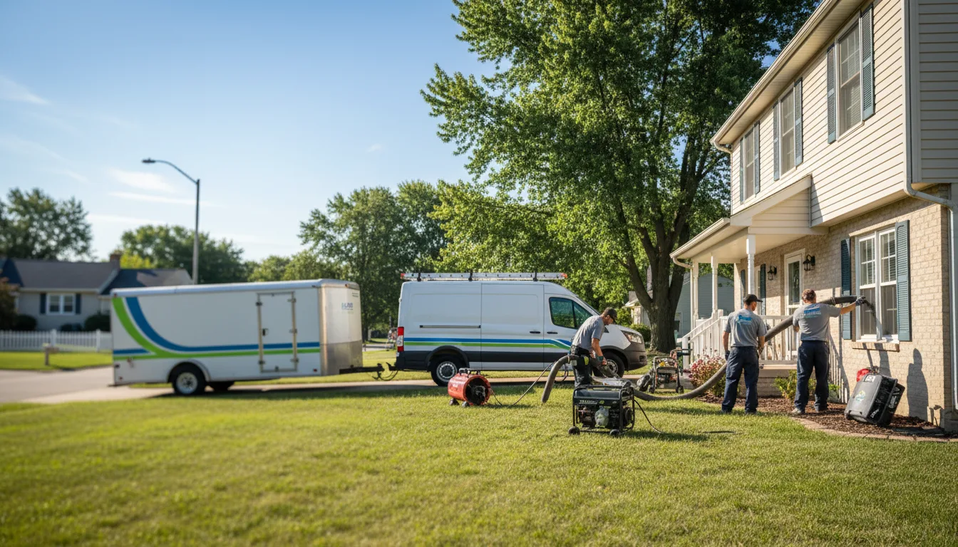 Flooded Basement Restoration And Cleanup With Repair in Fulton, MI near me